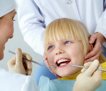 Smiling Child at the Dentist